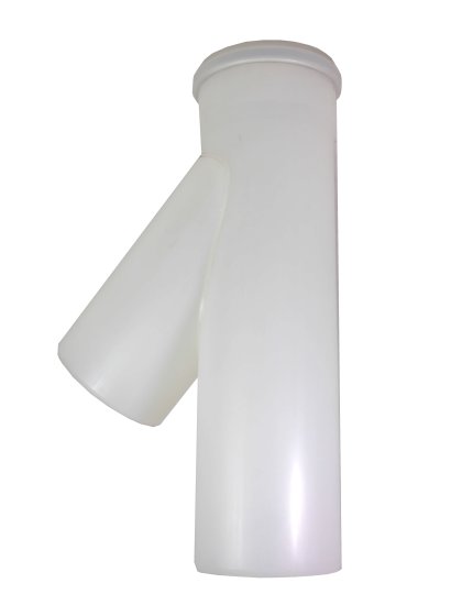 250mm Centrotherm 42 Degree Short Tee 110mm Branch (300mm installed length)