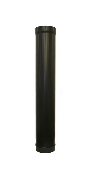 Matt Black Vitreous Enamel 200mm Diameter 900mm Pipe Matt Black Vitreous Enamel 200mm Diameter 900mm Pipe