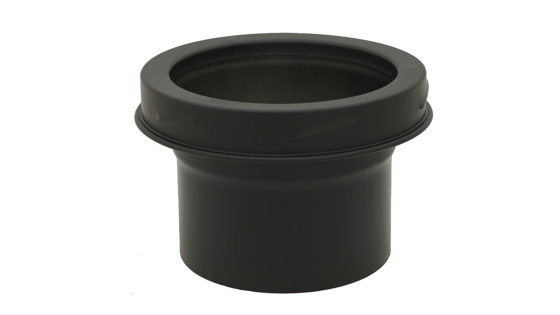 125mm Internal Diameter ICID Plus Appliance Connector - Matt Black 125mm Internal Diameter ICID Plus Appliance Connector - Matt Black