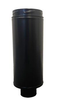 100MM ICID Plus MCZ Rear stove Pipe - 80MM. Matt Black