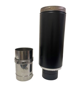 125mm Internal Diameter ICID Plus Adjustable Starter Section with Test Point 1035mm - Matt Black