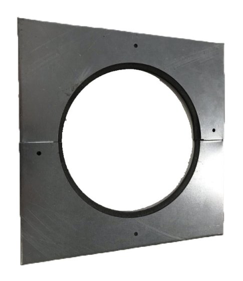 125MM Register Plate Split Collar Square with Gasket Seal 125MM Register Plate Split Collar Square with Gasket Seal