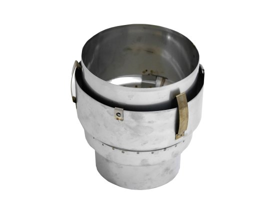 100mm To 125mm Increasing Adaptor To Multi Fuel Flexible Flue Liner