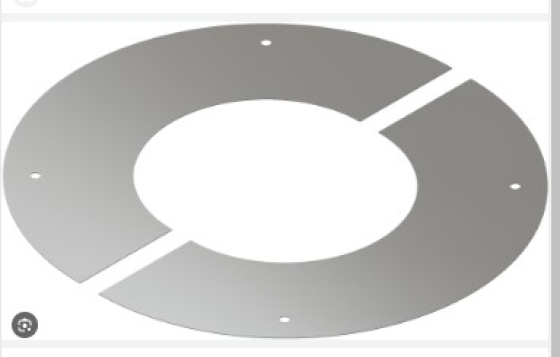 100mm Diameter Schiedel MF 2 pc Trim Ring