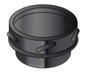 150mm Internal Diameter ICID Plus Tee Cap - Matt Black