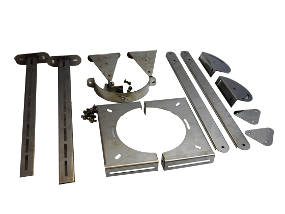 200mm Internal Diameter Nova Wall Support (stainless steel) - 50mm - 145mm Stand Off 200mm Internal Diameter Nova Wall Support (stainless steel) - 50mm - 145mm Stand Off