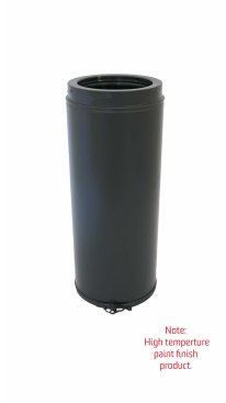 125mm Internal Diameter High Temperature ICID Plus 460mm Length - Matt Black