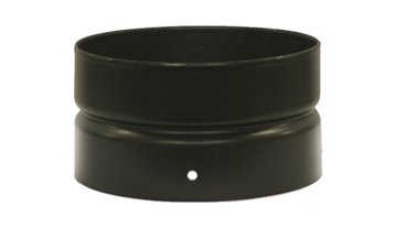 Matt Black Vitreous Enamel 200mm Diameter Double Socket