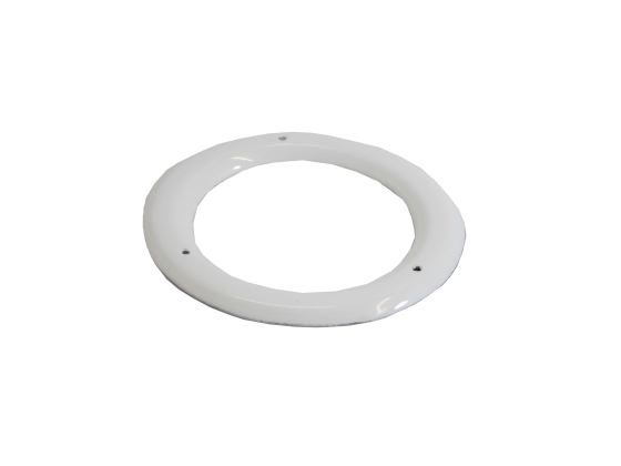 White Vitreous Enamel 125mm Diameter Ceiling Trim Ring White Vitreous Enamel 125mm Diameter Ceiling Trim Ring