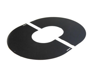 130mm Internal Diameter Nova Angled Cover Ring 0-10 Degrees - Matt Black