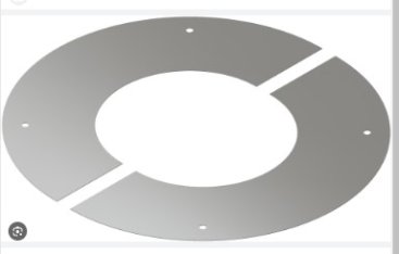 100mm Diameter Schiedel MF 2 pc Trim Ring