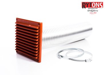 Rytons 100mm Direct Fresh Air Connection Kit - Terracotta Rytons 100mm Direct Fresh Air Connection Kit - Terracotta