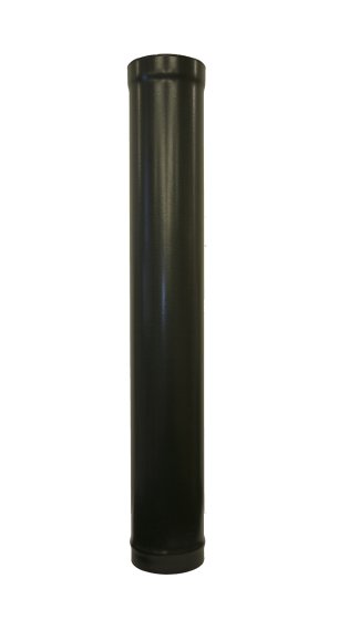 Matt Black Vitreous Enamel 150mm Diameter 1000mm Pipe Matt Black Vitreous Enamel 150mm Diameter 1000mm Pipe