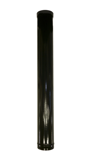 Gloss Black Vitreous Enamel 125mm Diameter 1200mm Pipe