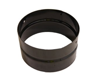 Gloss Black Vitreous Enamel 125mm Diameter Double Socket