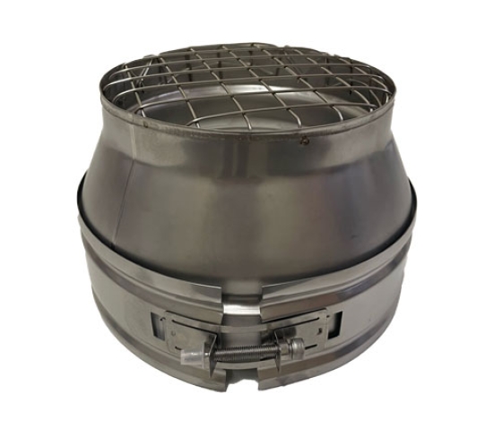 130mm Diameter Schiedel MF Top Stub with Mesh