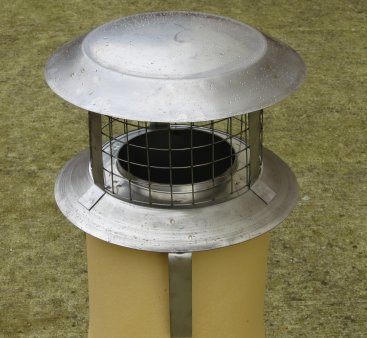 155mm Pot Hanger Cowl (staineless steel) For Multi Fuel Flexible Liner