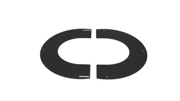 125mm Internal Diameter ICID Plus Two Piece Trim Collar 20-35 Degrees - Black