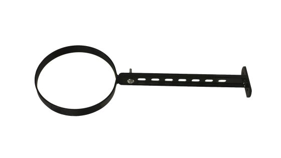 Matt Black Vitreous Enamel 175mm Diameter Wall Band