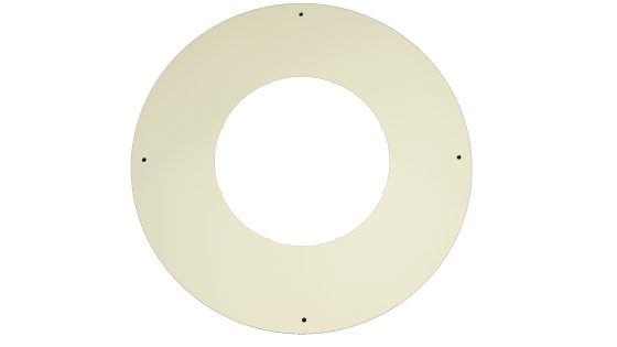 150mm Internal Diameter ICID Plus Bungalow Round Fire Stop - One Piece - White