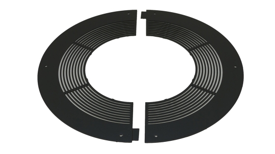 125mm Internal Diameter ICID Plus Ventilated Round Fire Stop - Two Piece - Black 125mm Internal Diameter ICID Plus Ventilated Round Fire Stop - Two Piece - Black