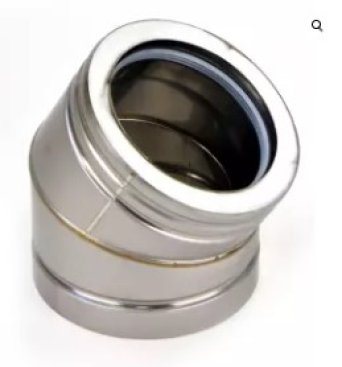 150mm Diameter Schiedel MF 30 Degree Elbow