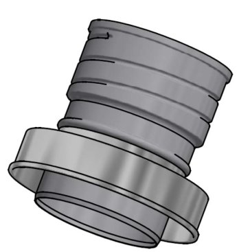 150mm Internal Diameter ICID Plus Screw on Adaptor To Flexible