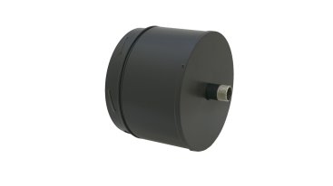 125mm Internal Diameter ICID Plus Insulated Tee Cap And Drain - Matt Black