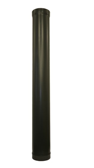 Matt Black Vitreous Enamel 175mm Diameter 1200mm Pipe Matt Black Vitreous Enamel 175mm Diameter 1200mm Pipe