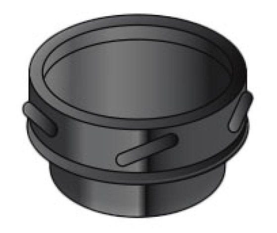 150mm Internal Diameter ICID Plus Tee Cap - Matt Black 150mm Internal Diameter ICID Plus Tee Cap - Matt Black