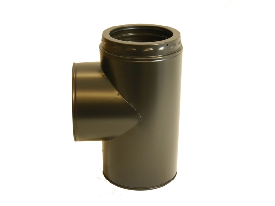 130mm Internal Diameter Nova 95 Degree Tee - Matt Black