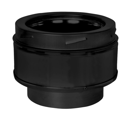 125mm Internal Diameter ICID Plus Insulated Appliance Connector - Matt Black 125mm Internal Diameter ICID Plus Insulated Appliance Connector - Matt Black