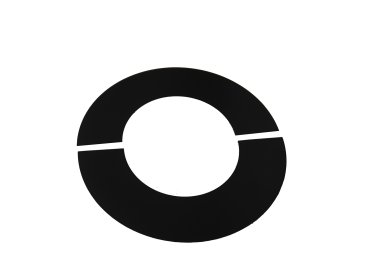 90° Trim Collar Two Piece For 125mm Internal Diameter ICID Plus - Matt Black