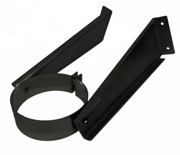 125mm Internal Diameter ICID Plus Retrofit Wall Support (200-375mm) Matt Black