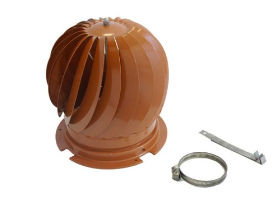 Spinning Cowl Terracotta - Fits 125mm To 250mm Diameters (suitable for multi fuel) Spinning Cowl Terracotta - Fits 125mm To 250mm Diameters (suitable for multi fuel)