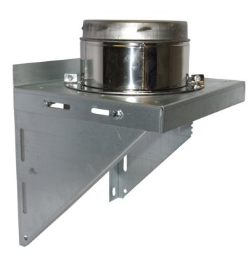 200mm Nova Wall Support Bracket And Plate - Galvenised