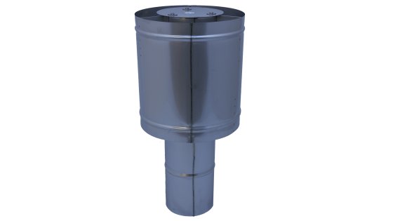 Steel Top Terminal - 125mm Diameter - 316 Stainless Steel (suitable for multi fuel)