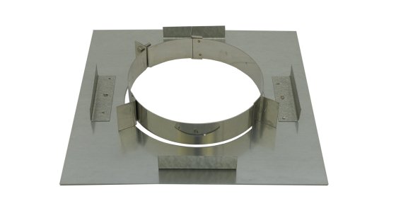 125mm Internal Diameter ICID Plus Support Plate And Clamp - Non Combustible Floor 125mm Internal Diameter ICID Plus Support Plate And Clamp - Non Combustible Floor