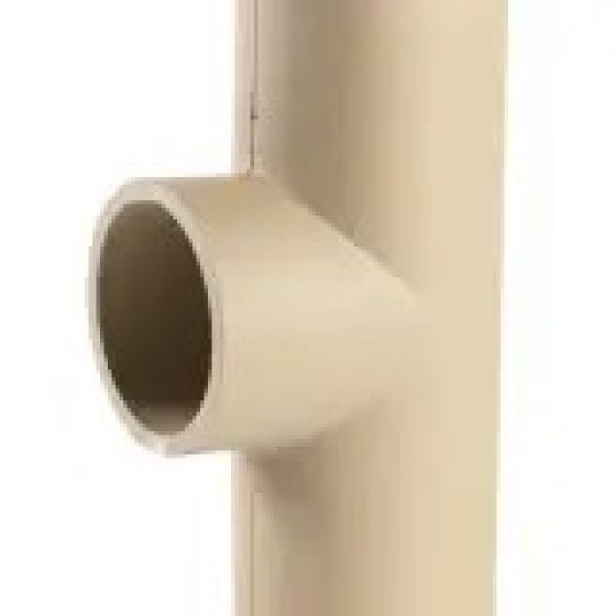 200MM CERAMIC 90 DEG TEE 660MM HIGH