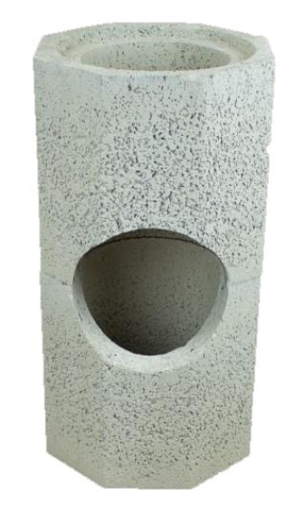 DM44 200MM ACCESS FLUE BLOCK 600MM HIGH