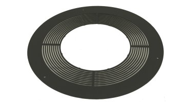 125mm Internal Diameter ICID Plus Ventilated Round Fire Stop - one Piece - Black