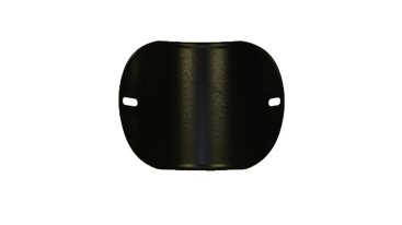 125mm Internal Diameter Matt Black Vitreous Enamel Swept Door MK1 162mm x 106mm
