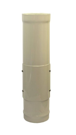 White Vitreous Enamel 125mm Diameter 600mm Pipe With Door White Vitreous Enamel 125mm Diameter 600mm Pipe With Door