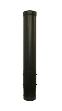 Matt Black Vitreous Enamel 150mm Diameter 1000mm Pipe With Door