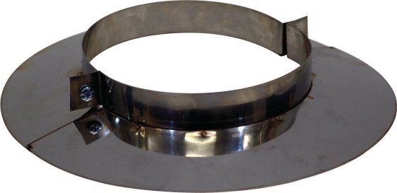 150mm Register Plate Split Collar - Stainless Steel