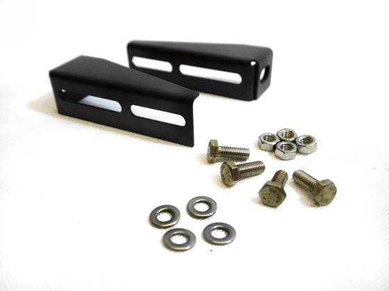 Permeter Smooth Structural W/Band Ext 130mm (Pair) Matt Black