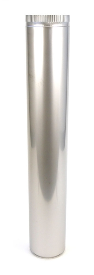 130mm Internal Diameter Schiedel UED 1000mm Pipe (UED100)