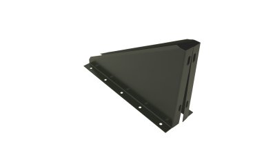 125mm Internal Diameter ICID Plus Wall Support Side Plates - Matt Black