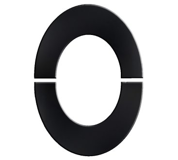 150mm Core 2 Piece Trim Collar 45 / 135 Degree