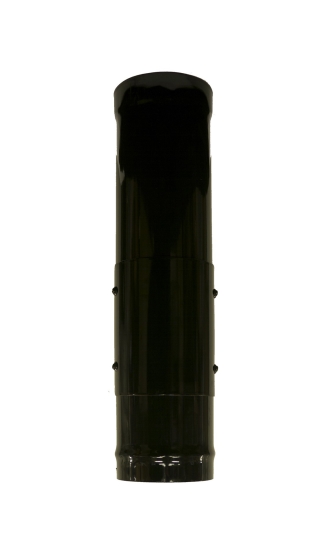 Gloss Black Vitreous Enamel 150mm Diameter 600mm Pipe With Door